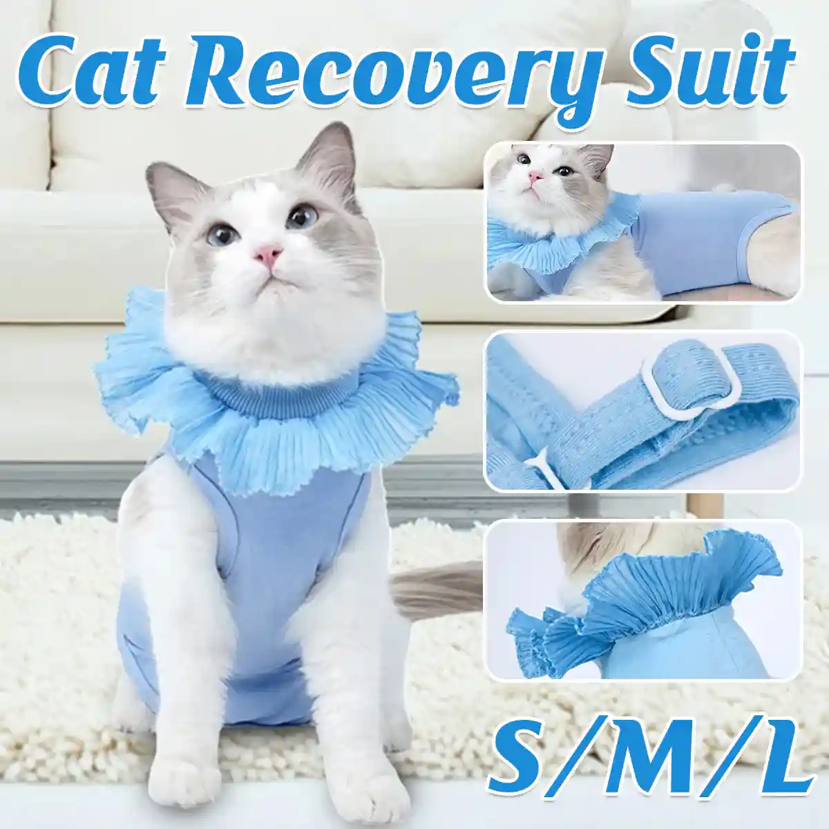 Cat Postoperative Recovery Suit - Image 2