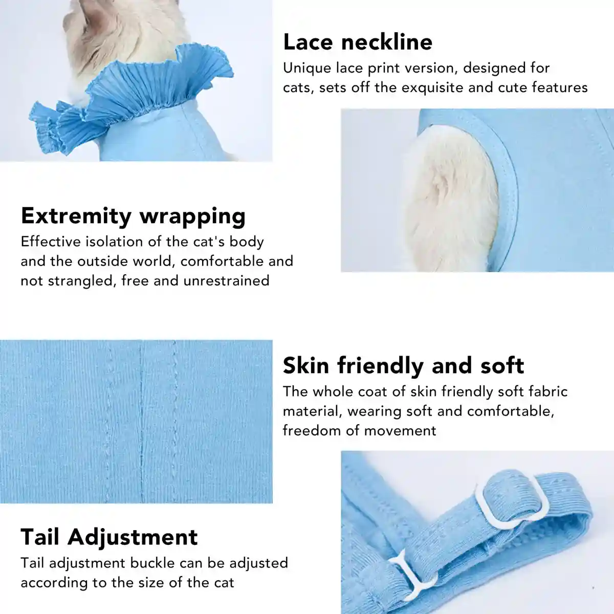 Cat Postoperative Recovery Suit - Image 7