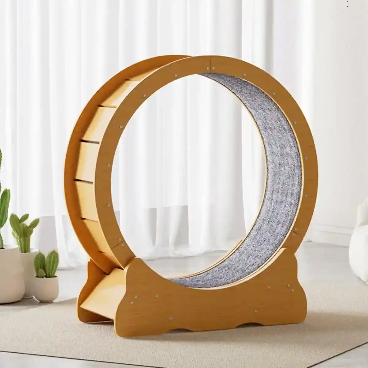 Cat Running Wheel for Indoor Exercise Silent and Safe Cat Treadmill - Image 5