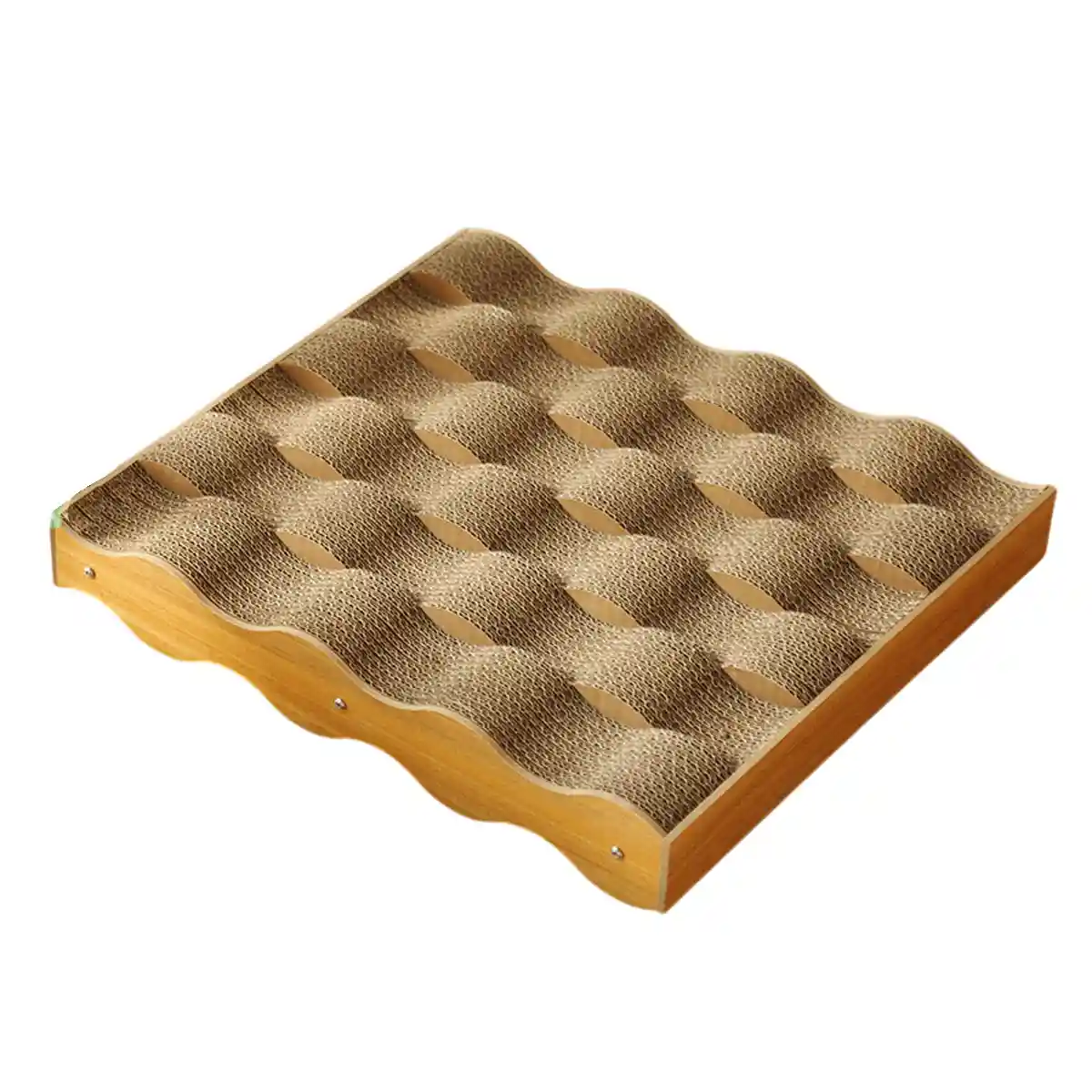 Cat Scratch Board Corrugated Paper Scratcher & Lounger With Massage Design - Image 13