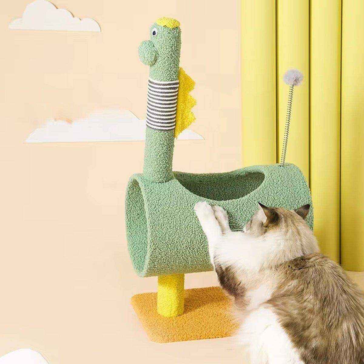 Durable Sisal Cat Climbing Frame Duck & Dinosaur Shapes - Image 10