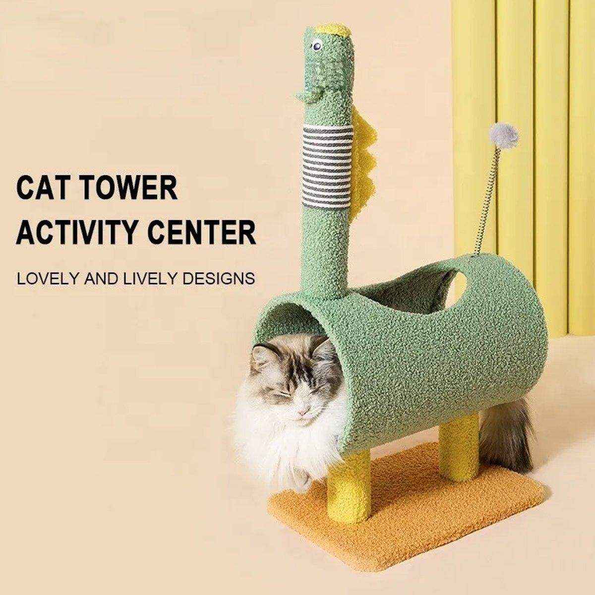 Durable Sisal Cat Climbing Frame Duck & Dinosaur Shapes - Image 13