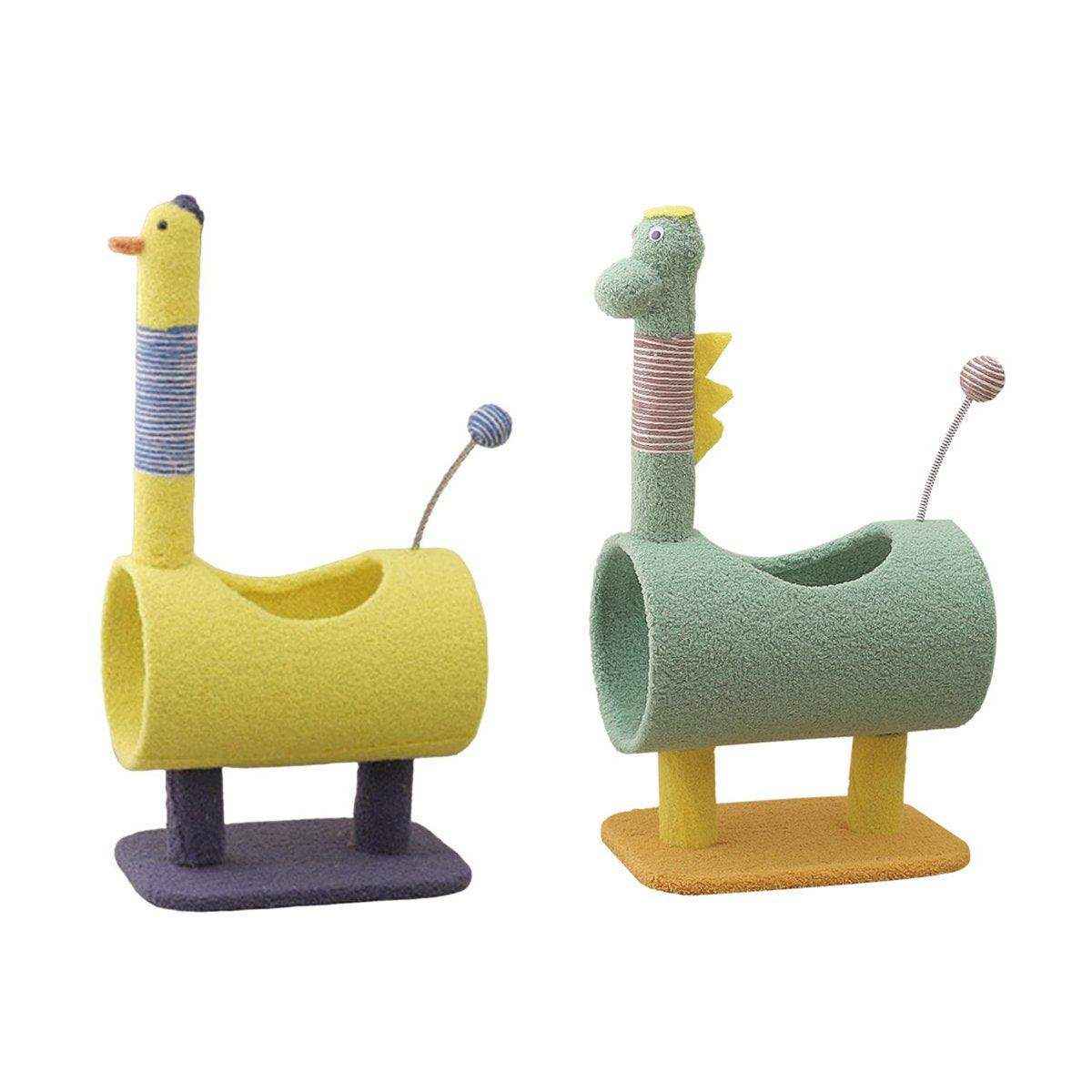 Durable Sisal Cat Climbing Frame Duck & Dinosaur Shapes - Image 3