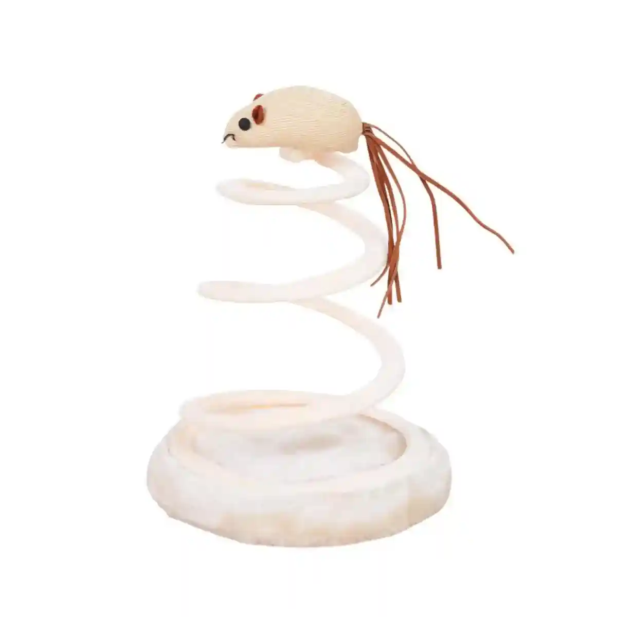 Cat Scratching Board Toy Spiral Design with Mouse or Fish - Image 16