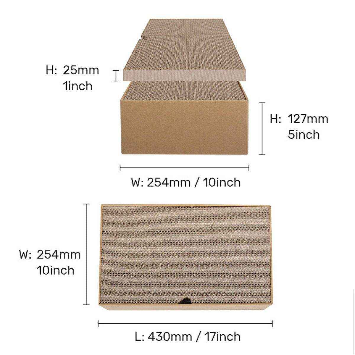 Cat Scratching Boards with Cardboard Box - 5 Pieces Set - Image 6