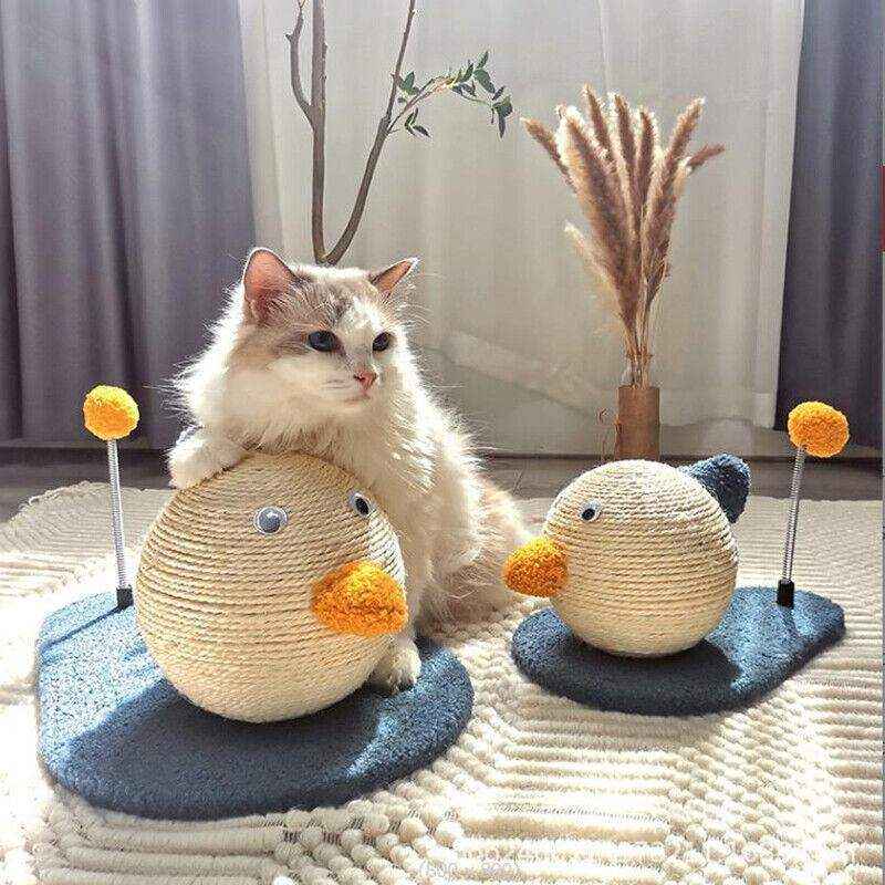 Cat Scratching Post with Ball Cat Scratcher Toy 2 Sizes - Image 6
