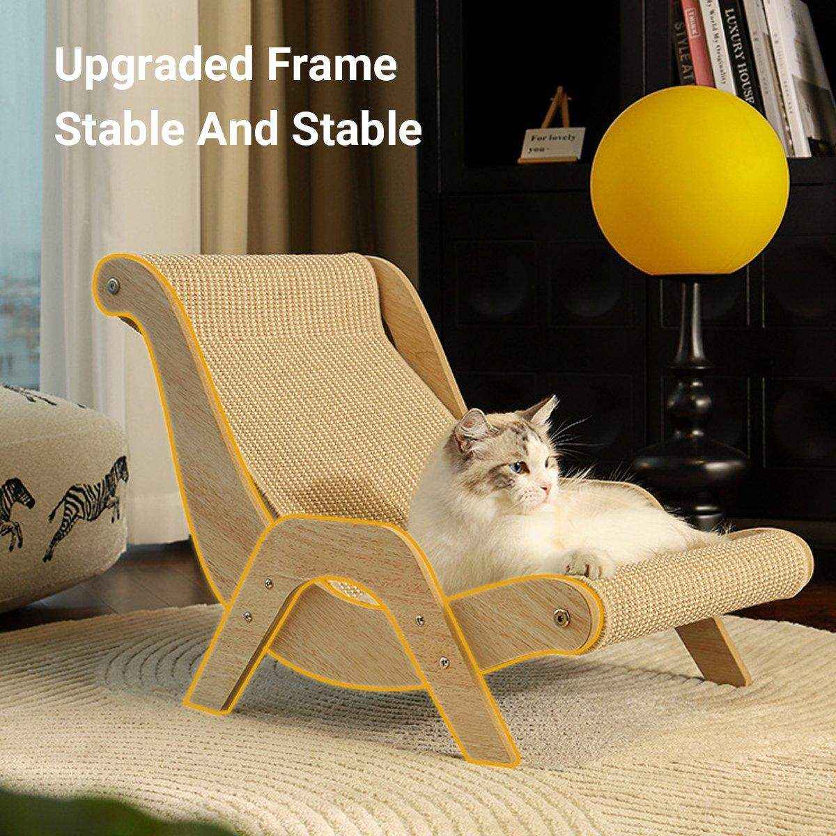 Cat Scratching Recliner Sofa 2 in 1 Lounge Bed Durable Scratch Board Furniture - Image 6