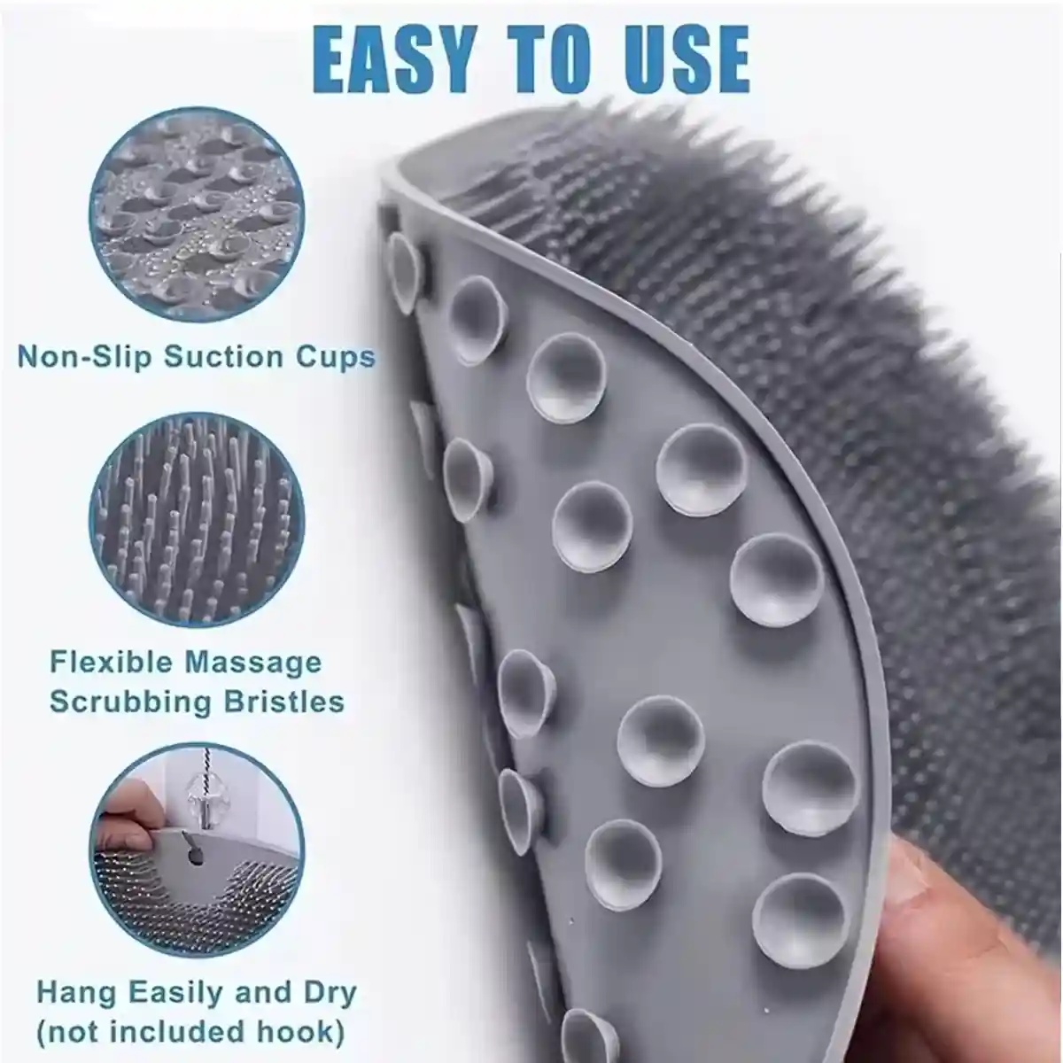 Cat Self Groomer Brush Wall-Mounted Silicone Grooming Pad for Cats - Image 9