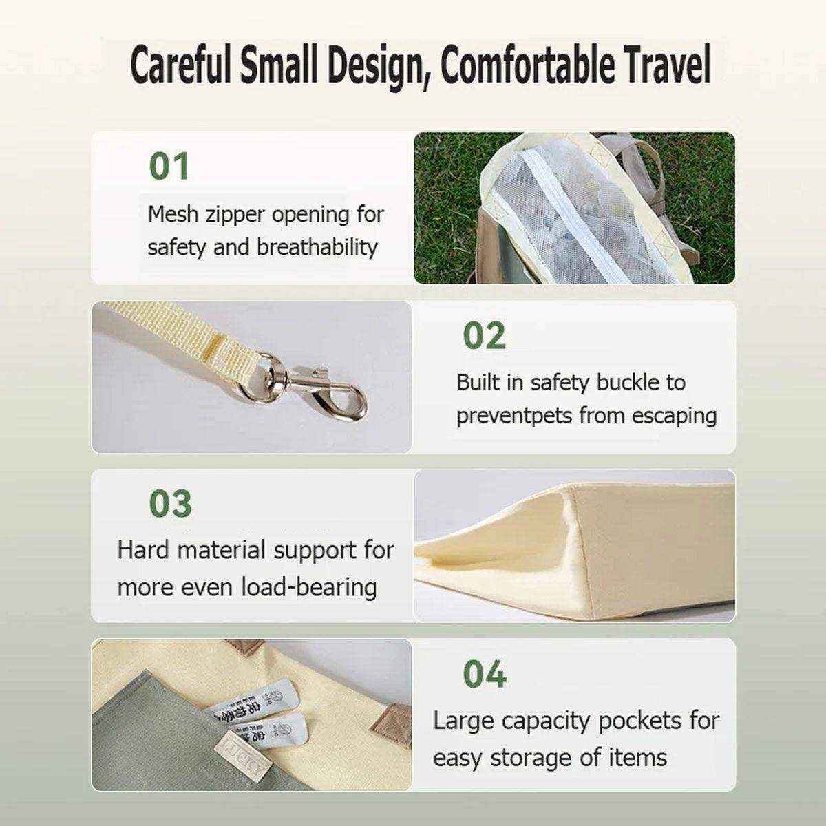 Adjustable Cat Sling Pet Carrying Bag - Image 13
