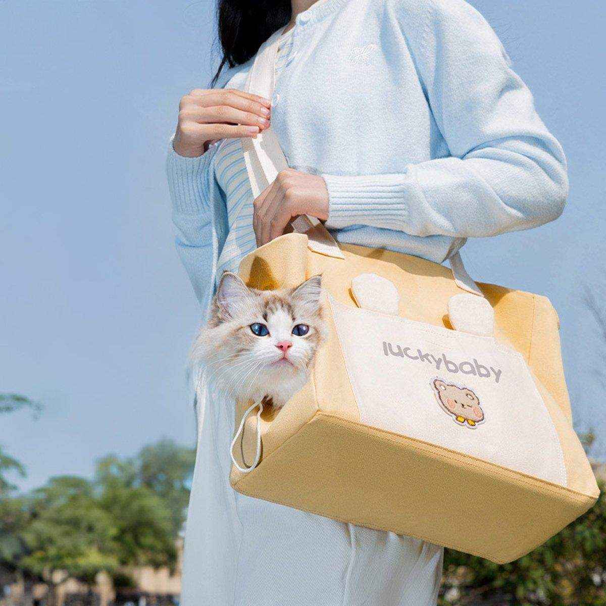Adjustable Cat Sling Pet Carrying Bag - Image 4