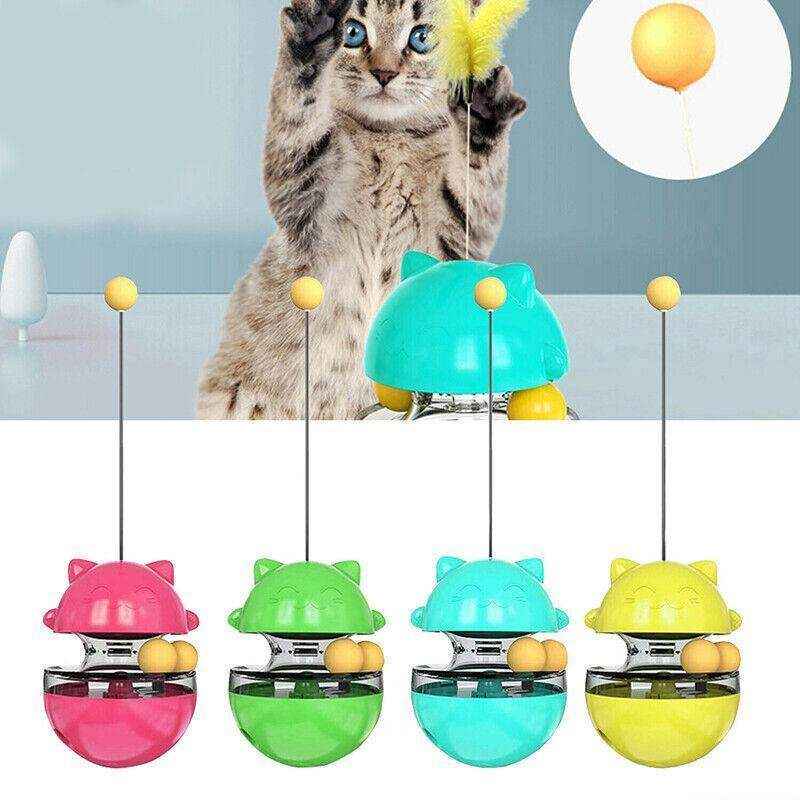 Interactive Cat Treat Ball for Self-Play and Slow Feeding