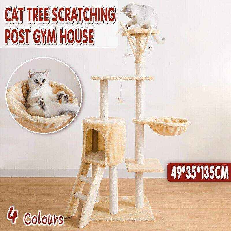 Multi-Level Cat Tower Cat Tree 4 Colours - Image 3