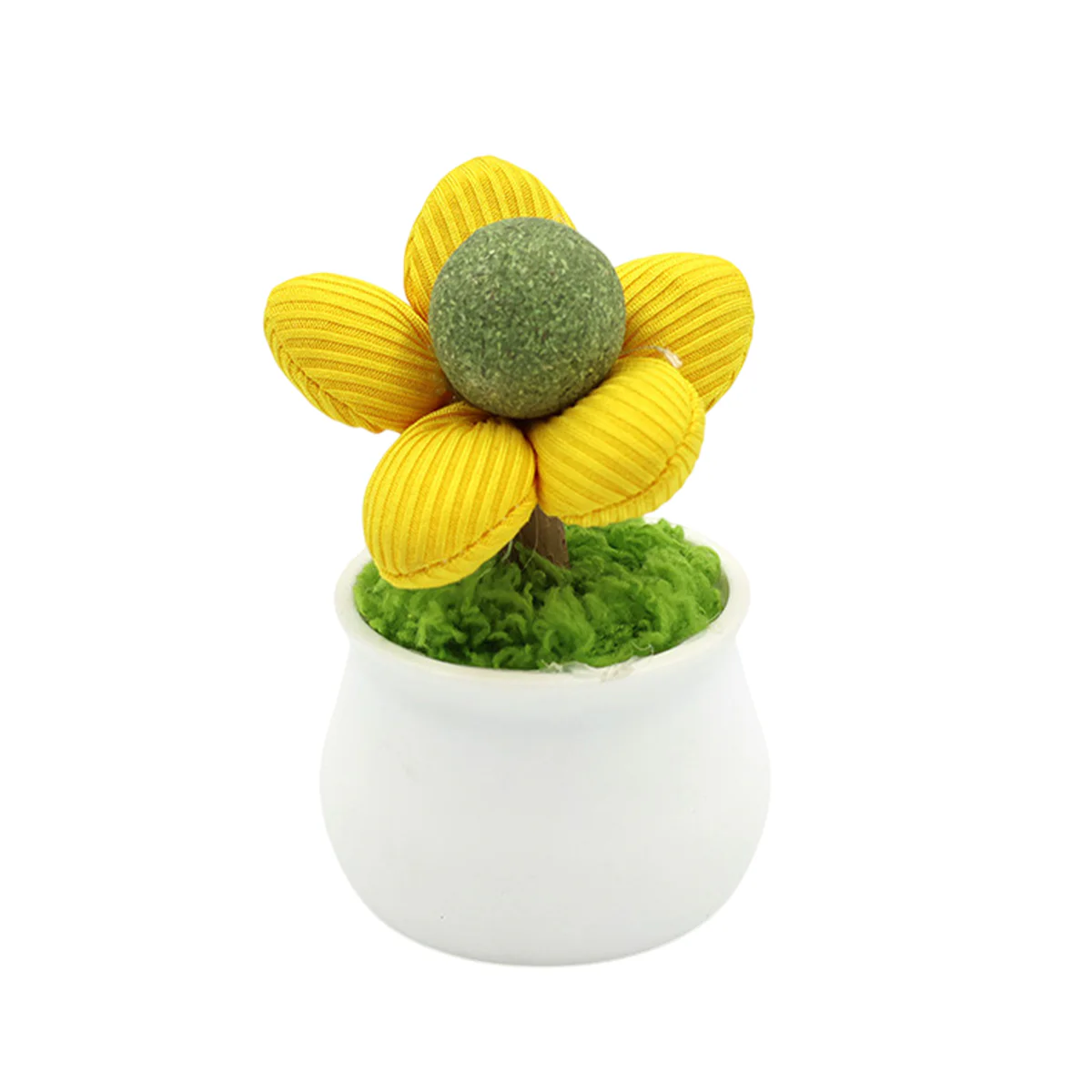 Catnip Flower Pot Toy for Cats Interactive Chew & Play Toy - Image 14