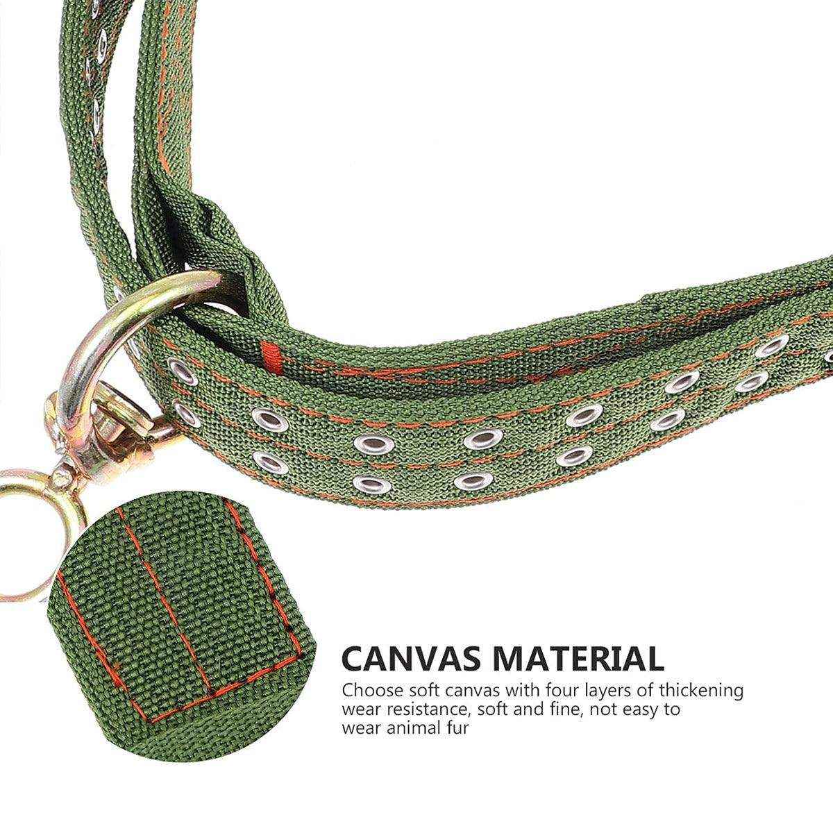 Heavy-Duty Adjustable Cattle Collar with Metal Buckle Wear-Resistant Canvas - Image 14