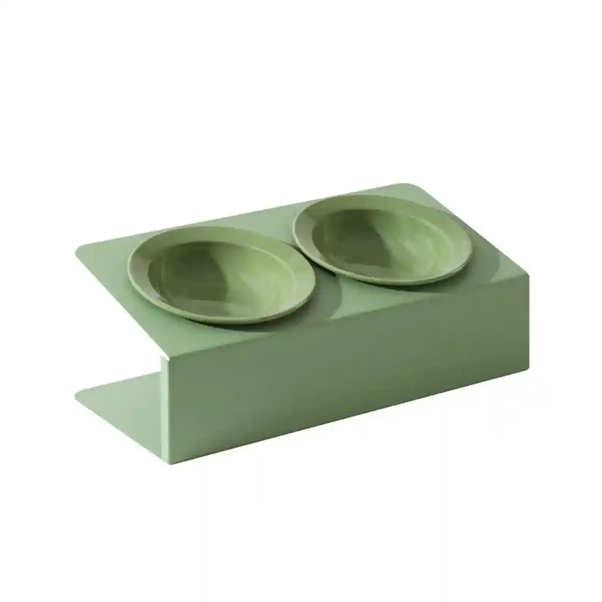Ceramic Double Cat Bowl with Tilt Stand Elevated Pet Feeder for Comfort - Image 16