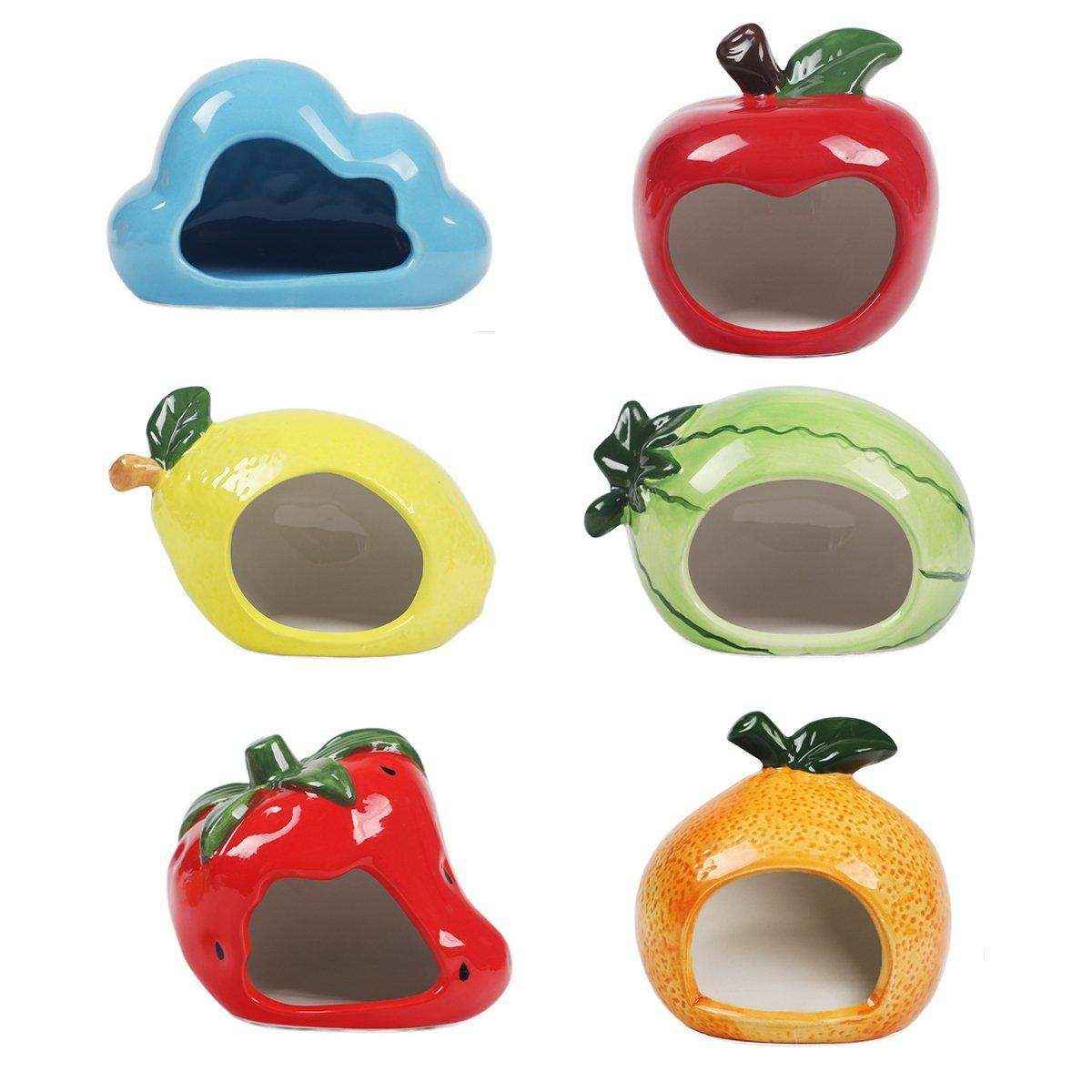 Ceramic Hamster Nest Shelter Landscaping Supplies Small Animal Hideout House - Image 2
