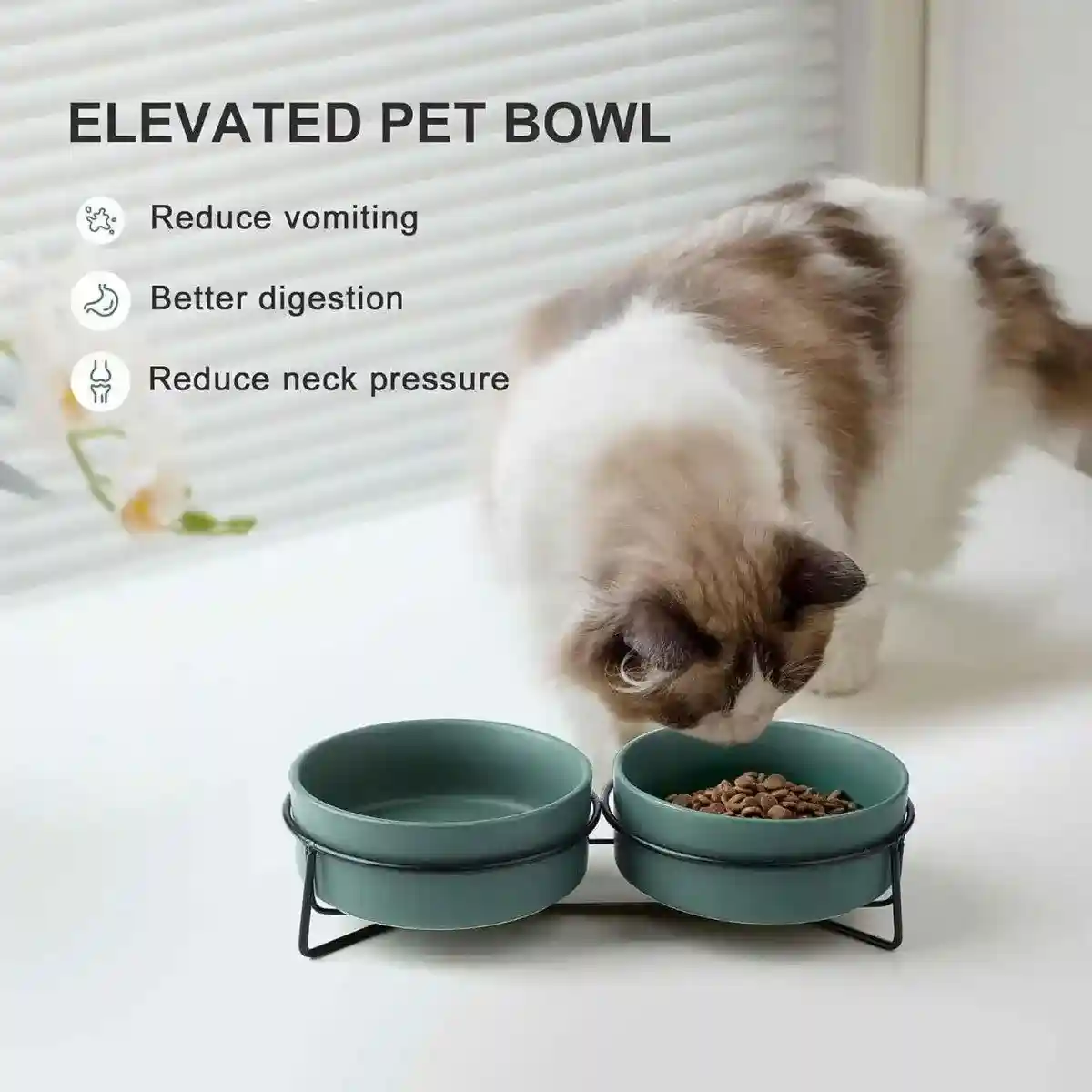 Ceramic Pet Bowl Cat Food Bowl Dog Bowl Drinking Bowl Pet Water Food Dish - Image 3