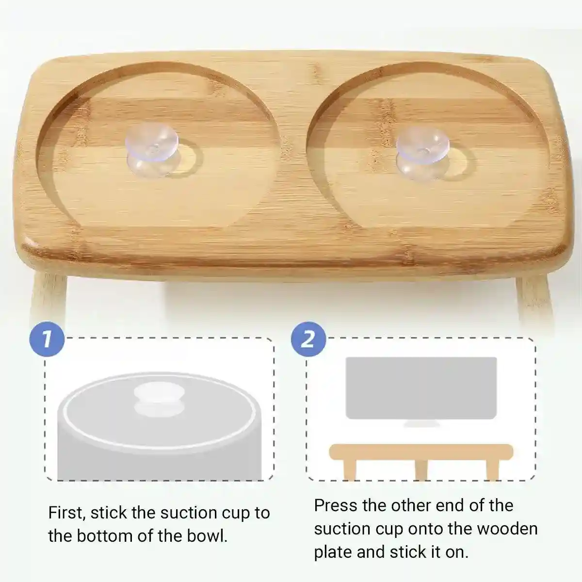 Anti-Slip Ceramic Pet Bowl with Elevated Wooden Stand - Image 13