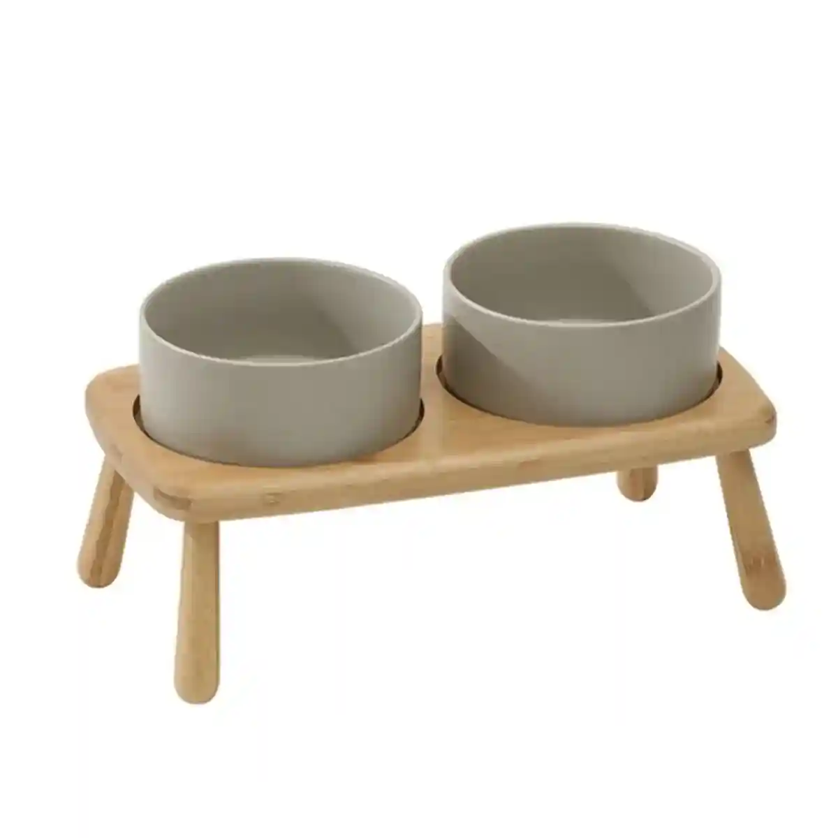 Anti-Slip Ceramic Pet Bowl with Elevated Wooden Stand - Image 16