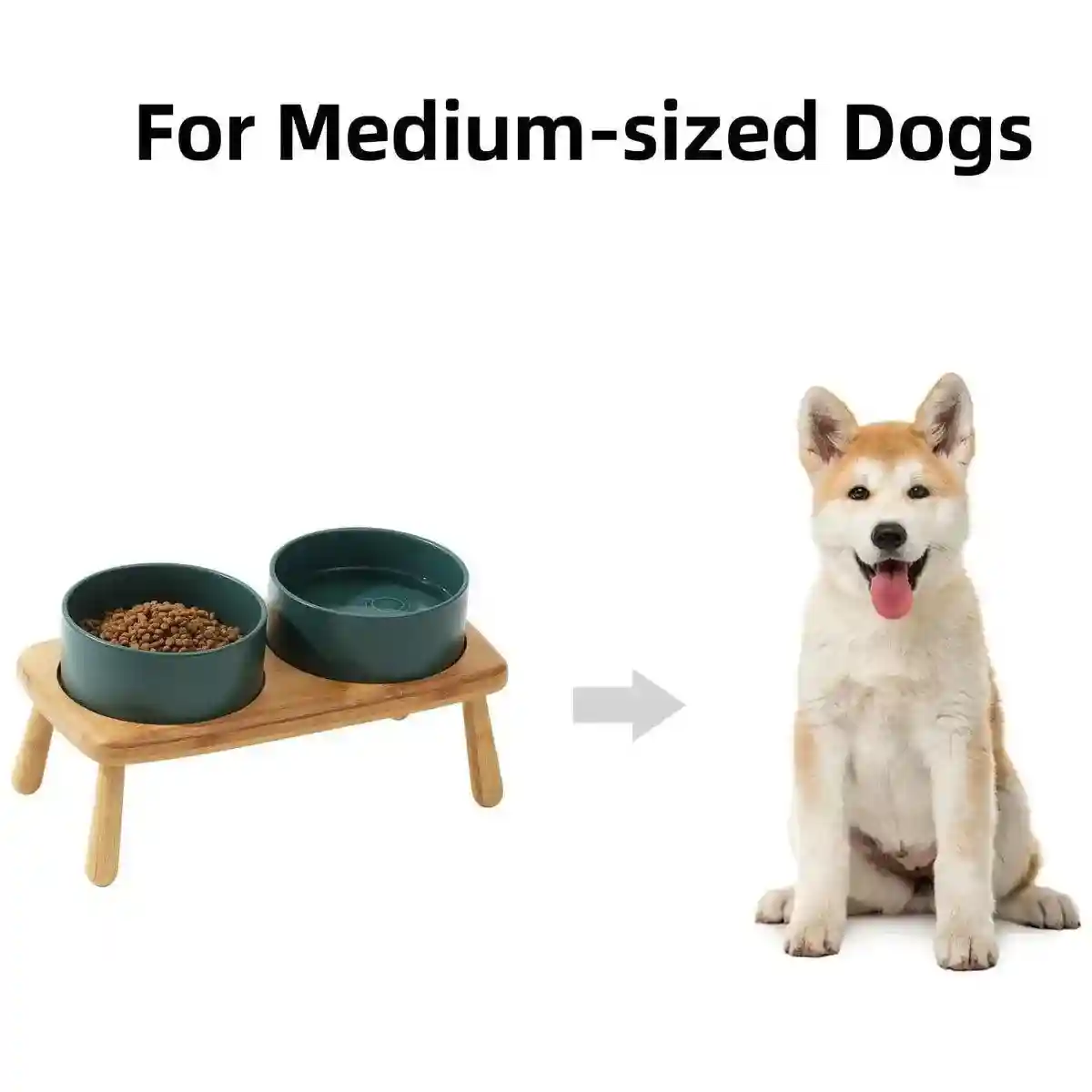 Anti-Slip Ceramic Pet Bowl with Elevated Wooden Stand - Image 8