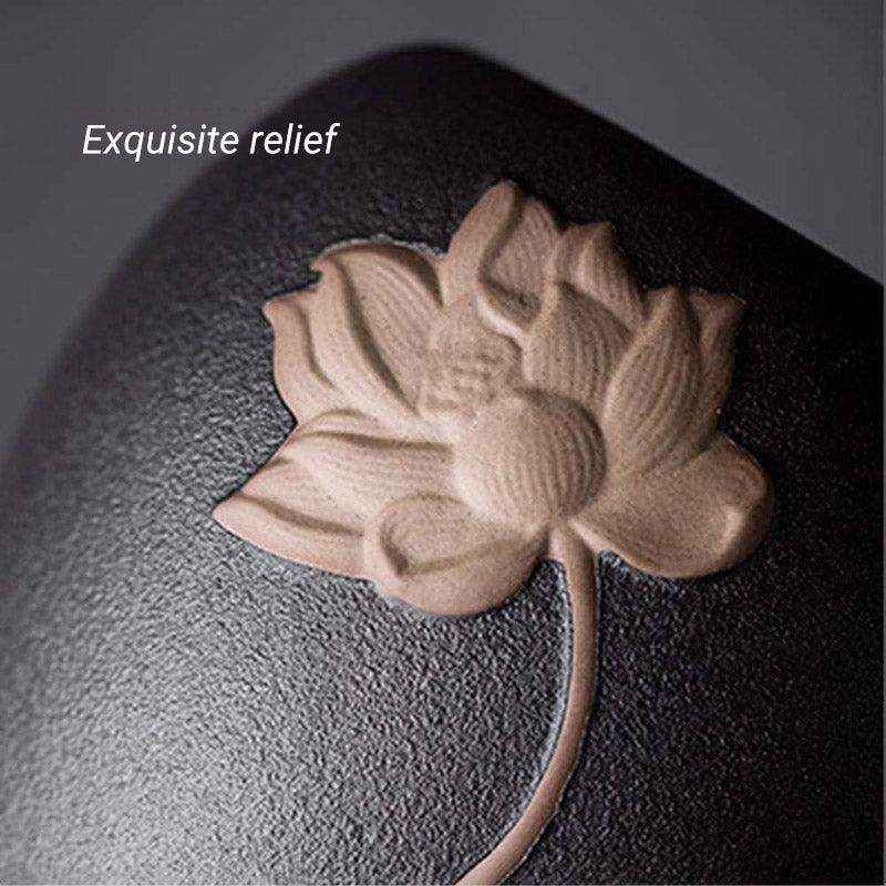 Elegant Lotus Design Ceramic Pet Urn for Dog or Cat Ashes - Image 10