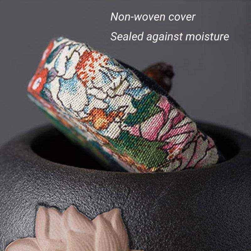 Elegant Lotus Design Ceramic Pet Urn for Dog or Cat Ashes - Image 5