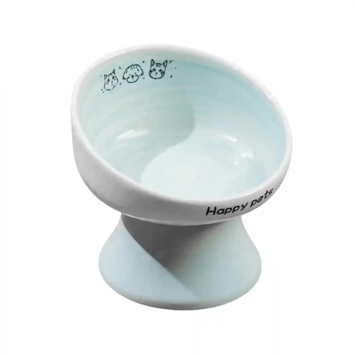 Ceramic Raised Cat Bowl with 15° Tilted Design - Image 13