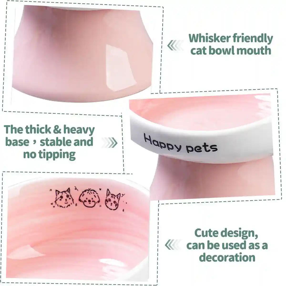 Ceramic Raised Cat Bowl with 15° Tilted Design - Image 5
