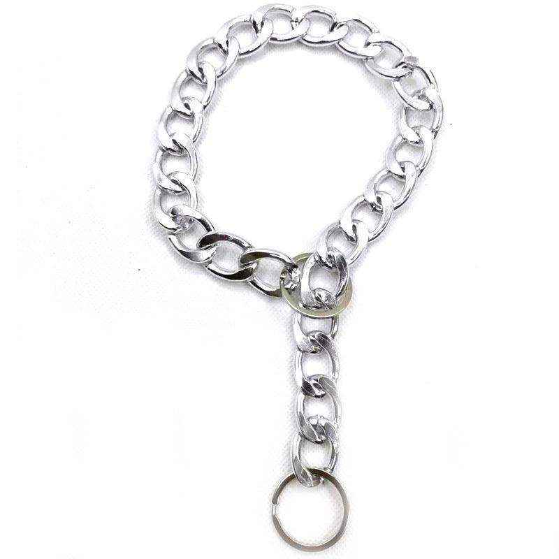 Heavy-Duty Dog Chain Collar Silver - Image 12