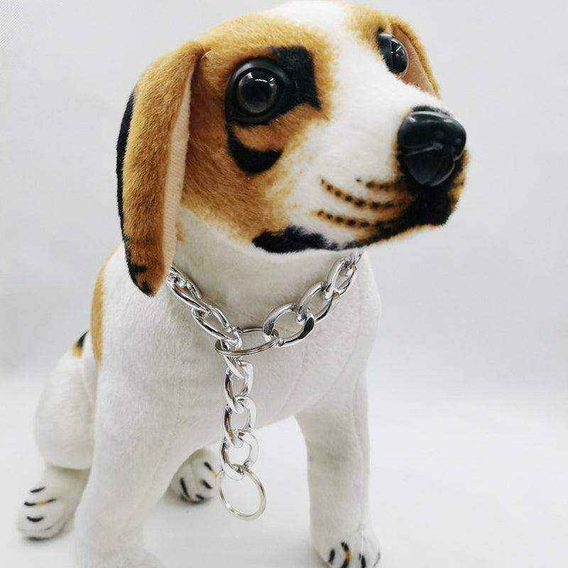 Heavy-Duty Dog Chain Collar Silver - Image 9