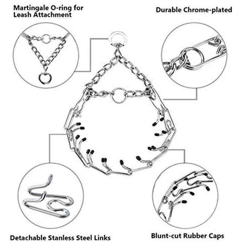 Adjustable Chain Dog Collar Metal Training Collar - Image 10