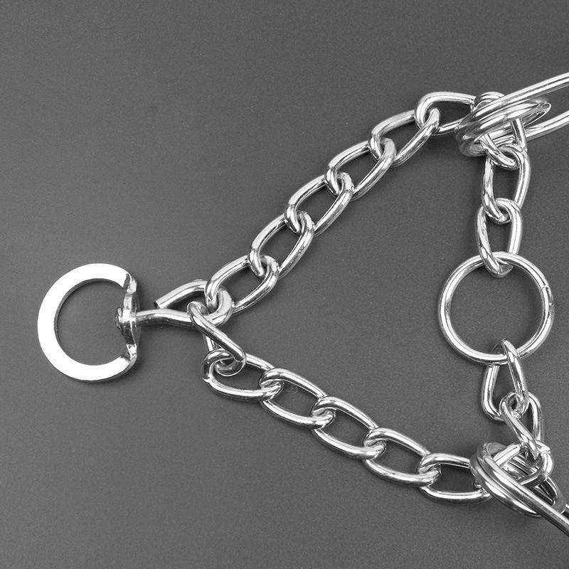 Adjustable Chain Dog Collar Metal Training Collar - Image 4