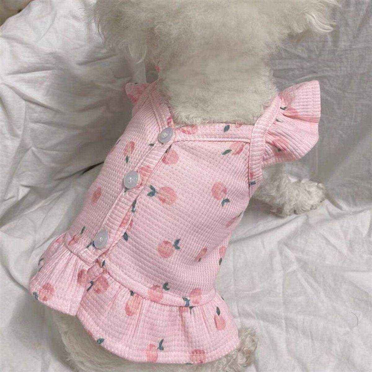 Lightweight Pet Clothes Flying Sleeve Skirt for Small Dogs Puppy Summer Vest - Image 7