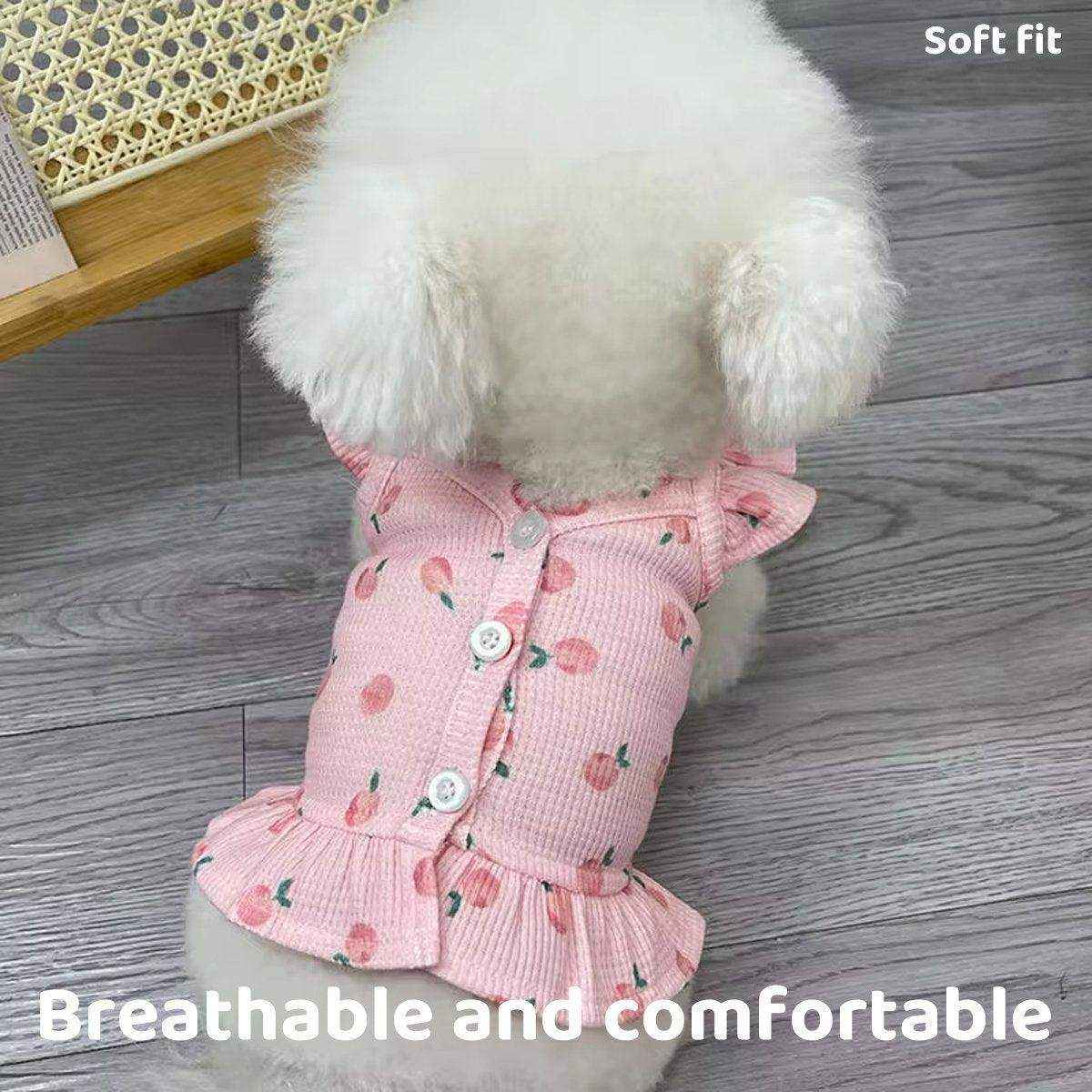 Lightweight Pet Clothes Flying Sleeve Skirt for Small Dogs Puppy Summer Vest - Image 9