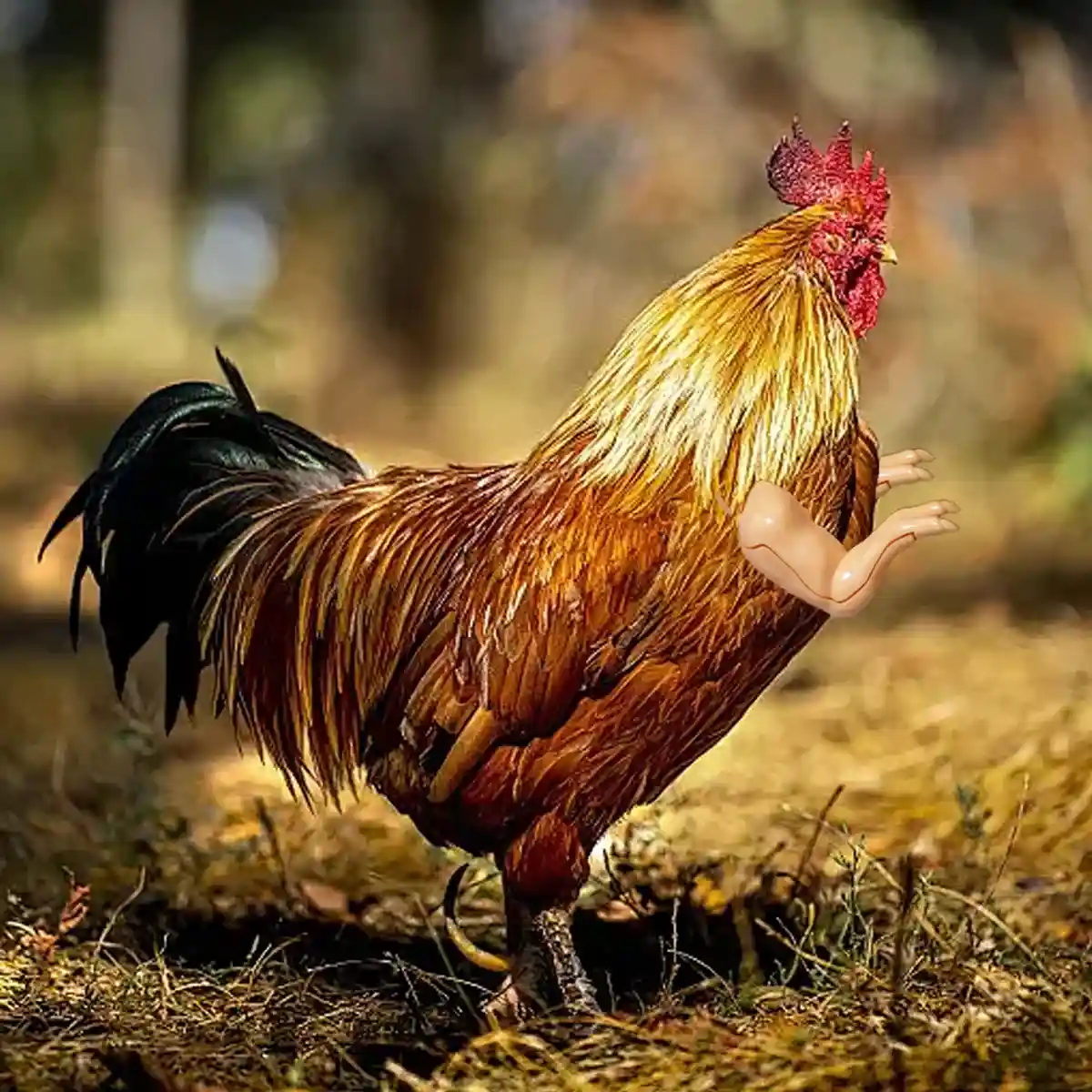 Chicken Arm Decoration Funny Rooster Costume Toy for Pets - Image 9