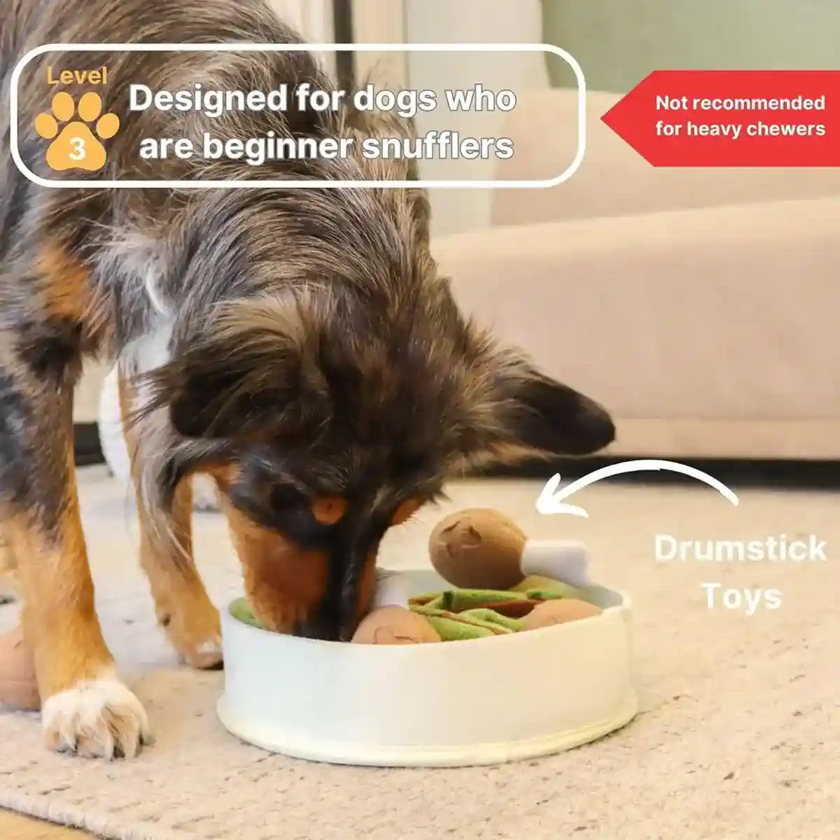 Chicken Leg Bucket Puzzle Toy Interactive Snuffle & IQ Training for Dogs - Image 12