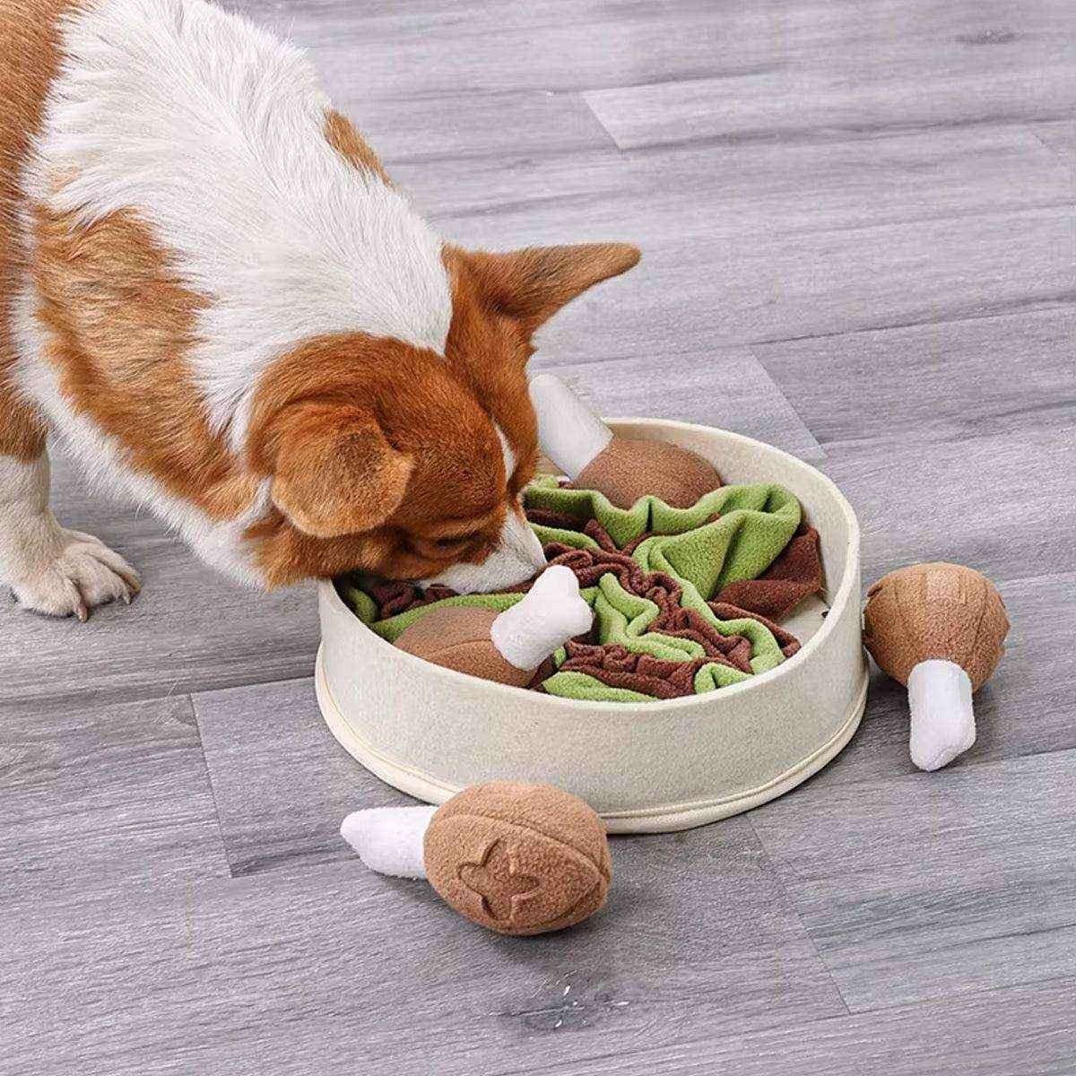 Chicken Leg Bucket Puzzle Toy Interactive Snuffle & IQ Training for Dogs - Image 4