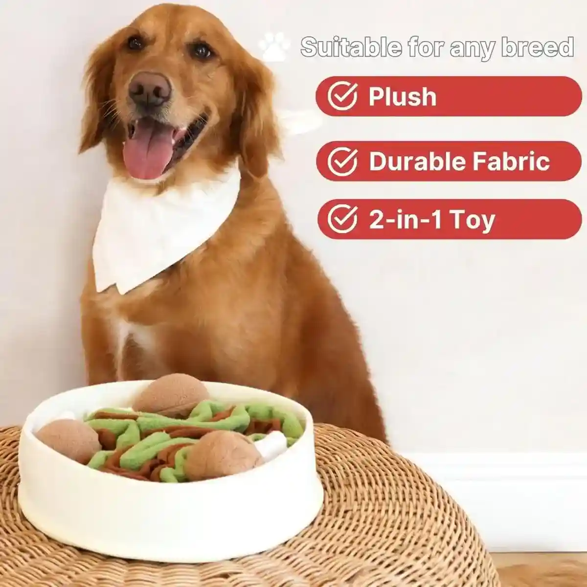 Chicken Leg Bucket Puzzle Toy Interactive Snuffle & IQ Training for Dogs - Image 5