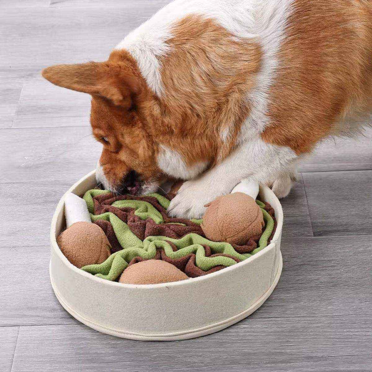 Chicken Leg Bucket Puzzle Toy Interactive Snuffle & IQ Training for Dogs - Image 7