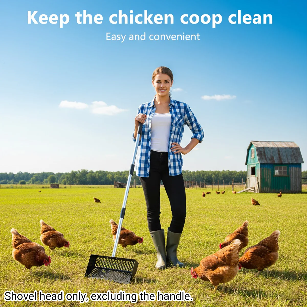 Chicken Poop Scooper Cleaning Shovel Head - Image 11