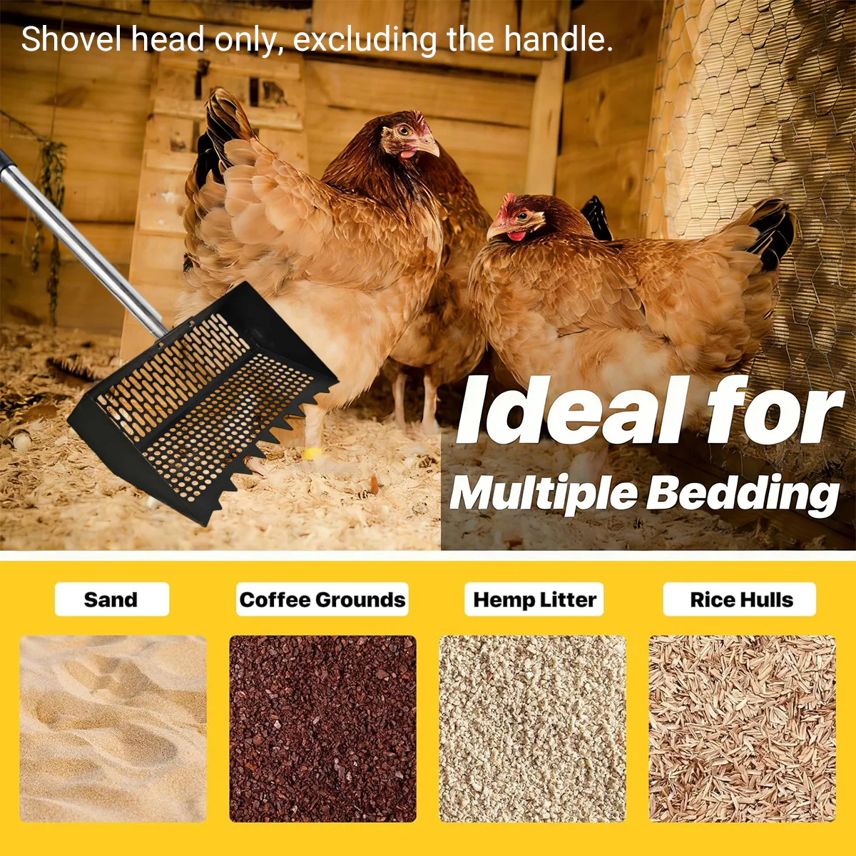 Chicken Poop Scooper Cleaning Shovel Head - Image 3