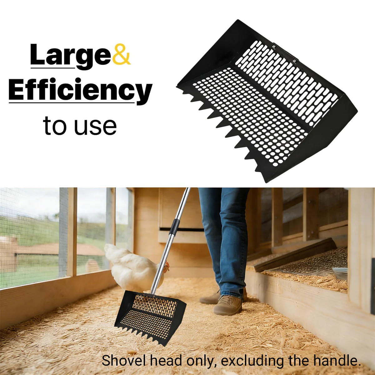 Chicken Poop Scooper Cleaning Shovel Head - Image 5