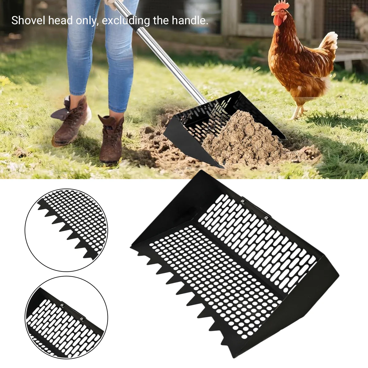 Chicken Poop Scooper Cleaning Shovel Head - Image 7
