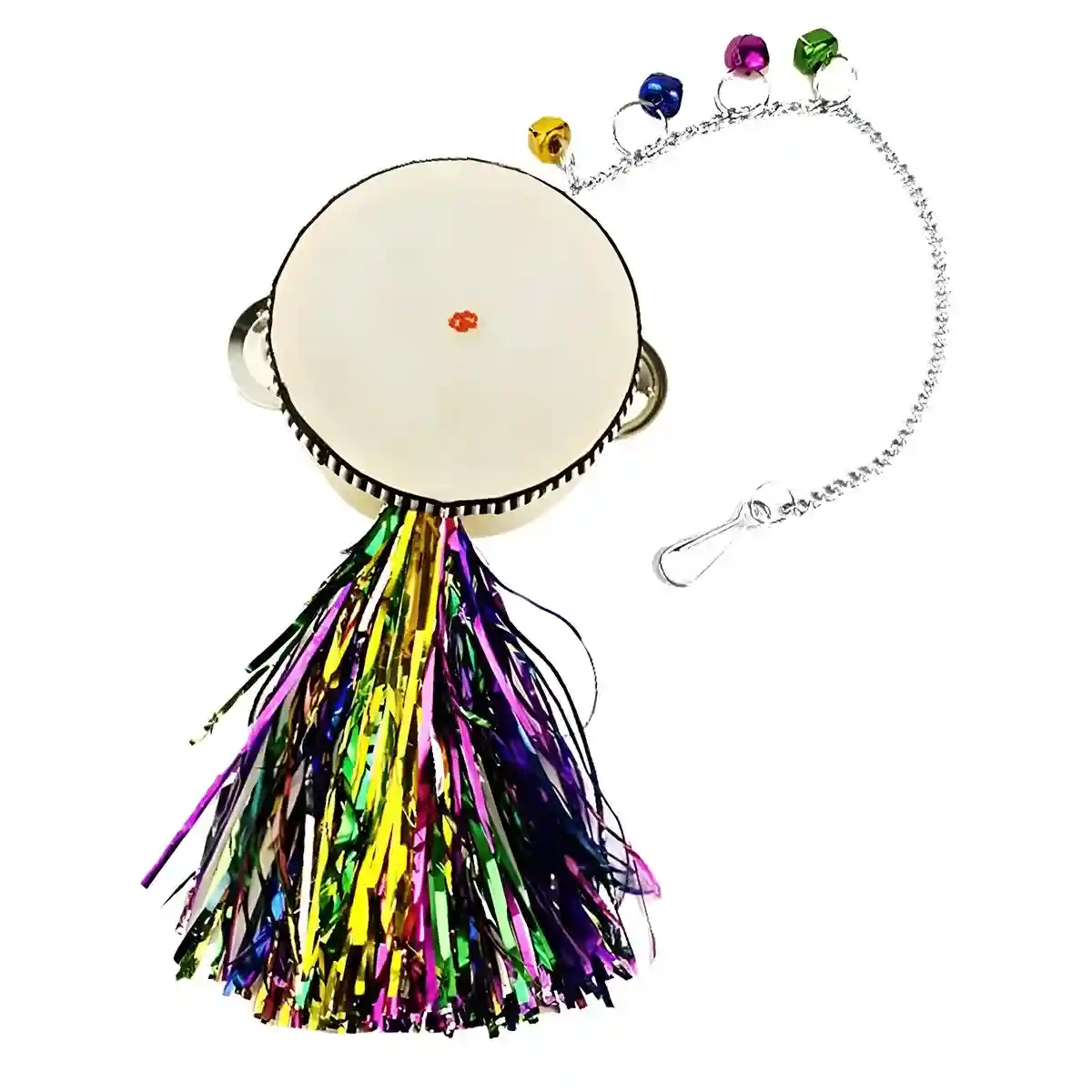 Hanging Mirror Drum Chicken Toys for Coop Enrichment and Fun - Image 2
