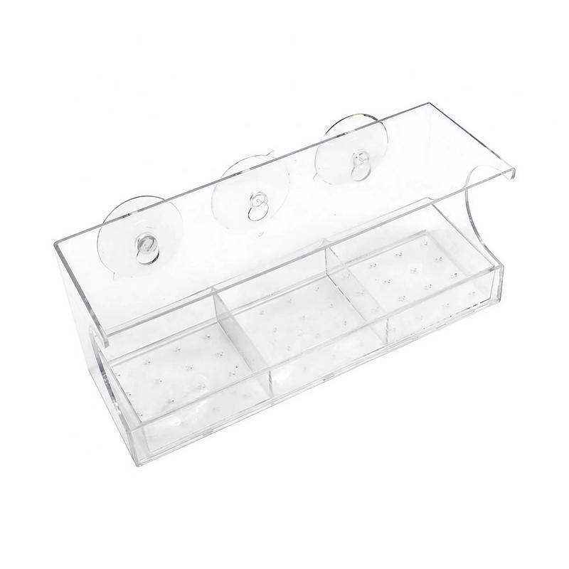 Clear Acrylic Window Bird Feeder 10x30x13cm - Image 6