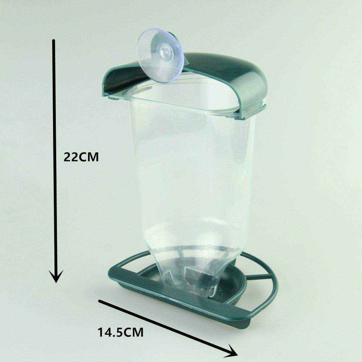 Clear Plastic Automatic Bird Feeder Suspended Suction Cup - Image 11