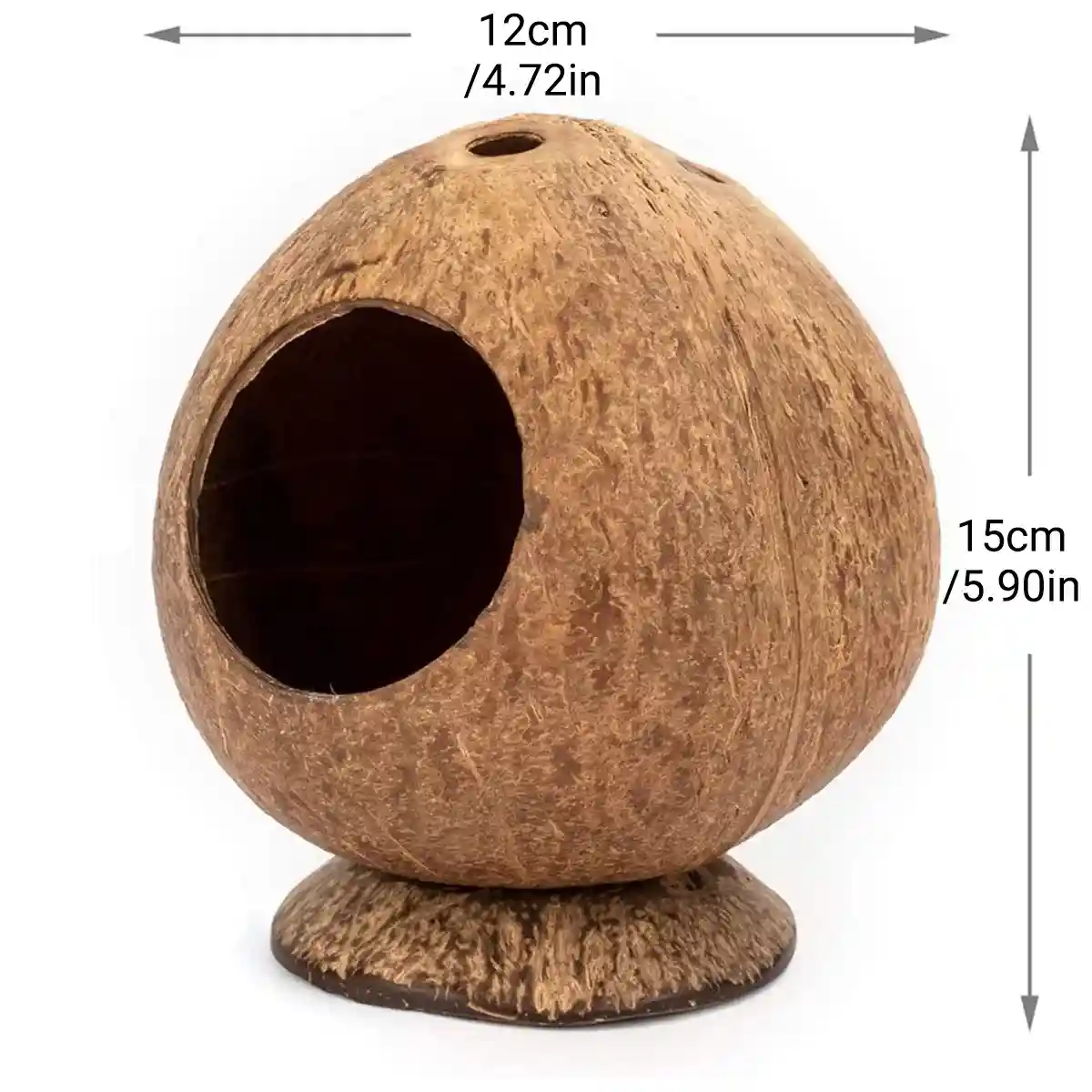 Coconut Hamster Cage Natural Hideout for Small Pets - Image 5