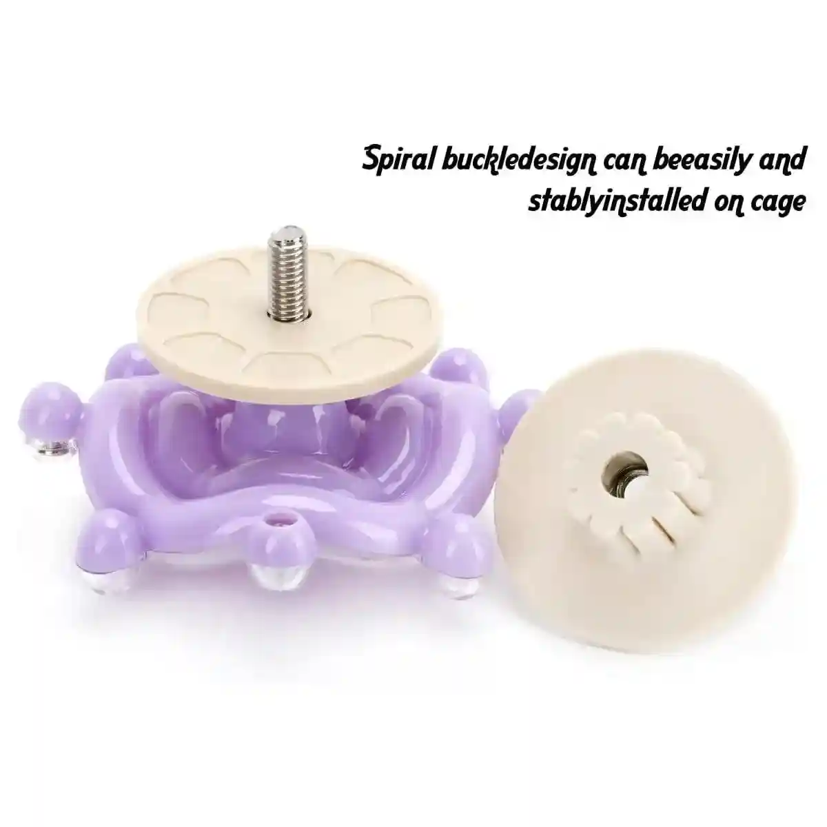 Colorful Rotating Bird Cage Toy Interactive Chewing Toy with Sound for Parrots - Image 12