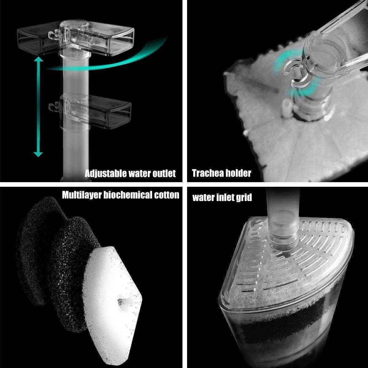 Mini Aquarium Biochemical Filter Compact In-Tank Fish Tank Filter - Image 10