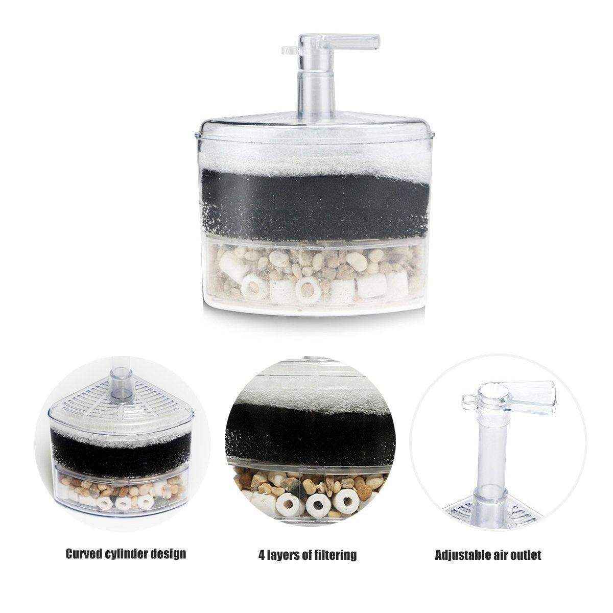 Mini Aquarium Biochemical Filter Compact In-Tank Fish Tank Filter - Image 12